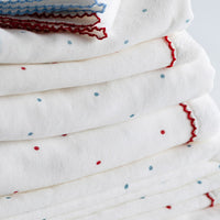 Milk Gauze-Pile Dots